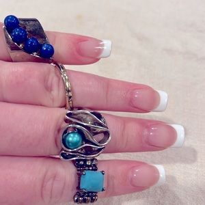 Lot of 4 rings various sizes